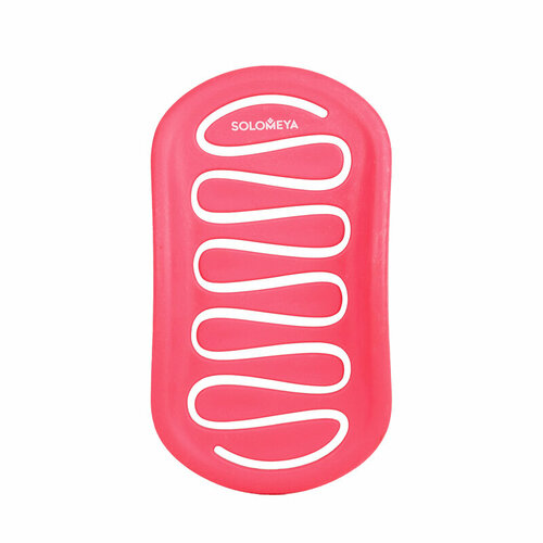 Арома-расческа для сухих и влажных волос с ароматом Клубники мини Solomeya Wet Detangler Brush Oval Strawberry 1 шт.
