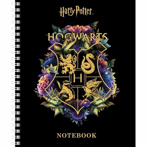 Колледж - тетрадь твёрдая обложка А5 96 листов в клетку на гребне Гарри Поттер перфорация на отрыв 429₽
