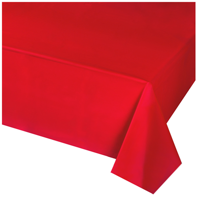 фото Скатерть п/э красная 1,4х2,75м/G
