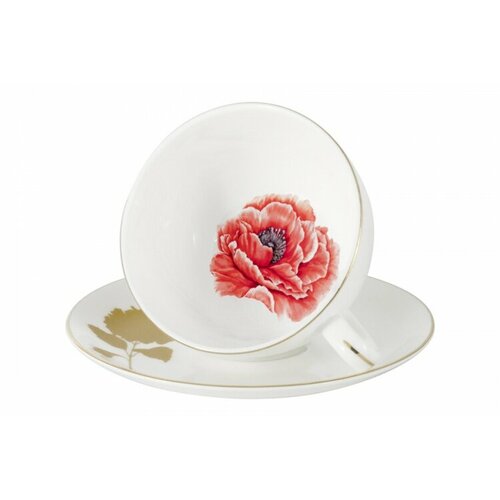 Чашка с блюдцем Мак 025 л Emily 1638₽