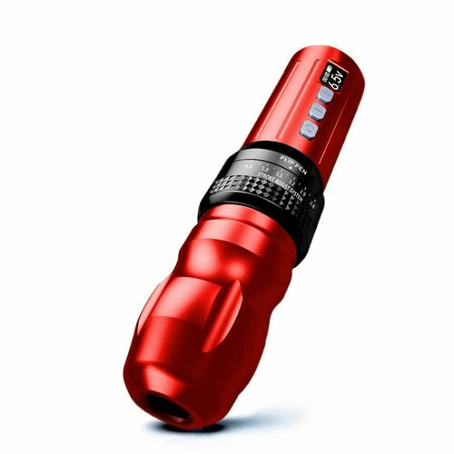 Беспроводная машинка ручка для тату и татуажа BIG WASP Meteorix PRO Adjustable Wireless Pen Red