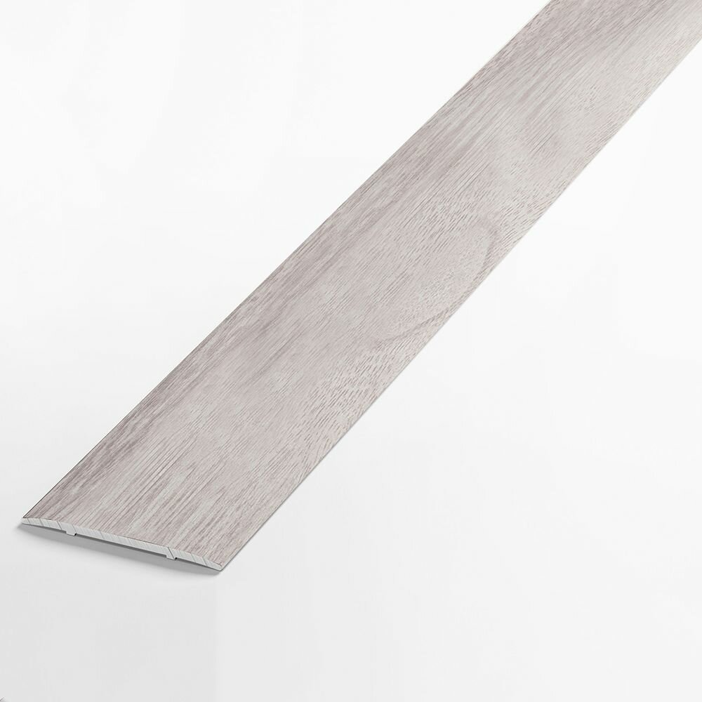 фото Порог алюминиевый самоклеящийся 900х35 мм Ясень белый