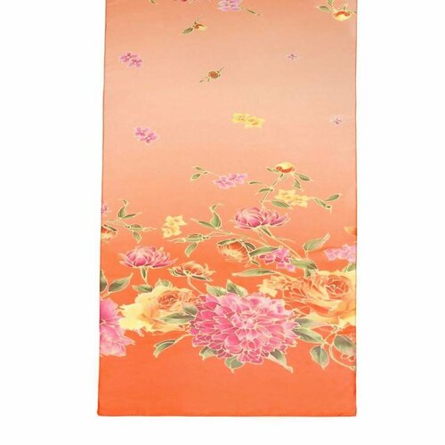 фото Шарф roby foulards,160х40 см, оранжевый