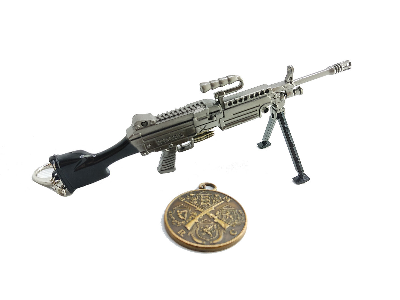 Сборная миниатюрная модель пулемета m249