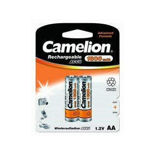 Camelion Аккумулятор AA-1800mAh Ni-Mh BL-2 NH-AA1800BP2, аккумулятор,1.2В 2 шт. в уп-ке