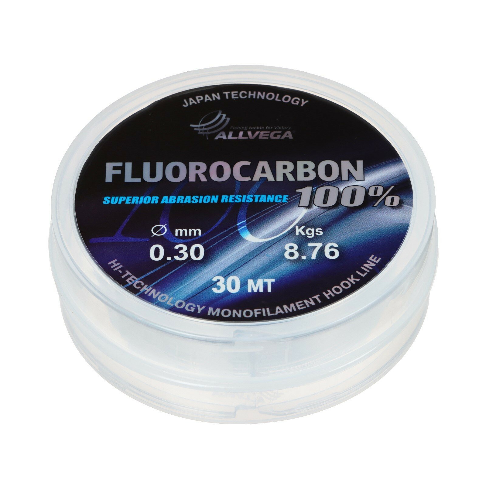 Флюорокарбон Allvega FX FLUOROCARBON 100% 0.30мм 30м, 8,76кг, прозрачная
