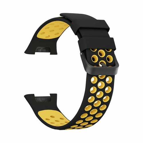 Силиконовый ремешок Xiaomi Smart Band 7 Pro LYAMBDA ALIOTH DSJ7-03-X7PRO-BY Black/Yellow