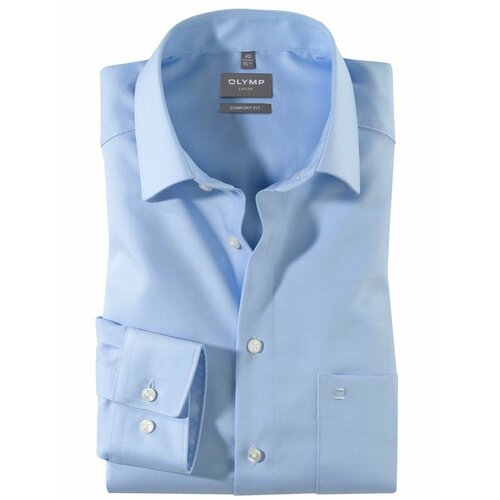 Рубашка OLYMP, размер 44, голубой
