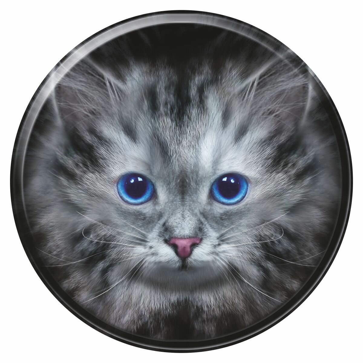 фото Наклейка на запасное колесо звери цветные Кошка, 560х560х1мм, Арт рэйсинг