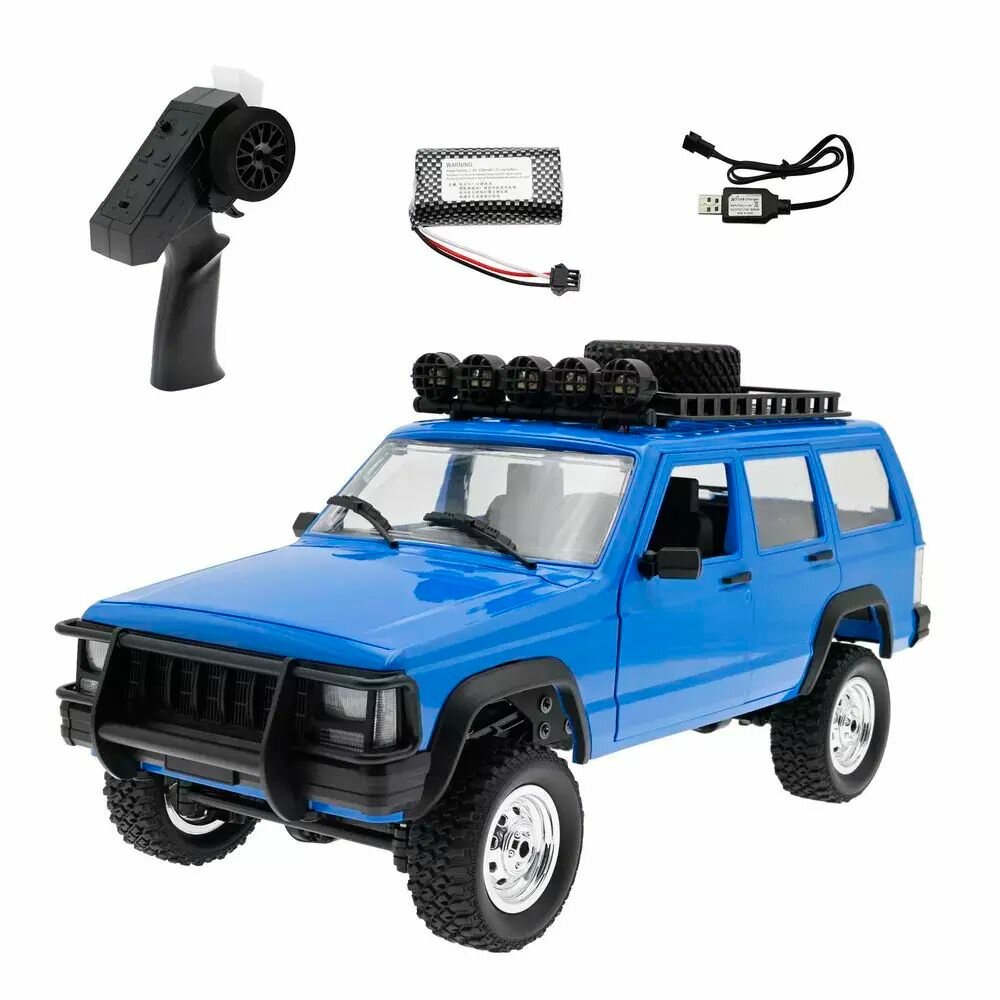 Радиоуправляемая машина джип MN MODEL CHEROKEE (серый) RTR 4WD масштаб 1:12 2.4G - MN-78 BLUE