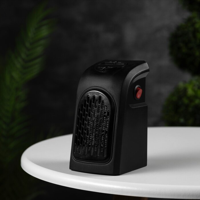 Портативный обогреватель Luazon LTO-02 400Вт 23 м² 2 режима чёрный от сети 7829666