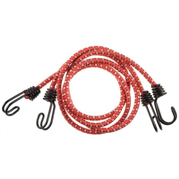 STAYER 120 см, d 8 мм, c двойным стальным крюком, 2 шт, резиновый, крепежный шнур, Professional (40506-120)
