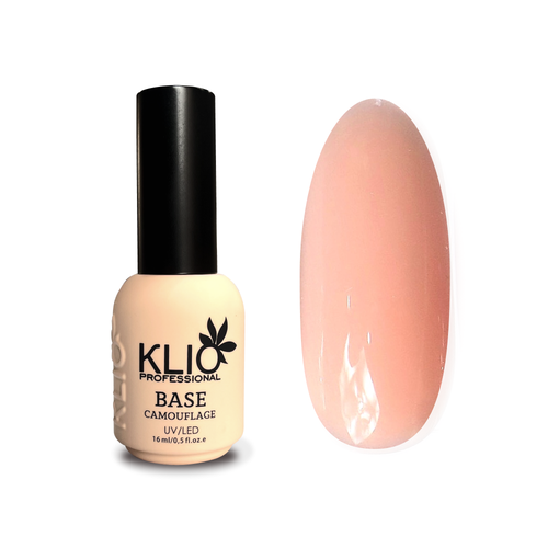 Камуфлирующая база для гель-лака Klio professional Base Camouflage Peach 16 мл