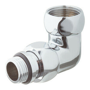 фото Соединитель угловой г/ш 3/4"х1/2" для полотенцесушителя