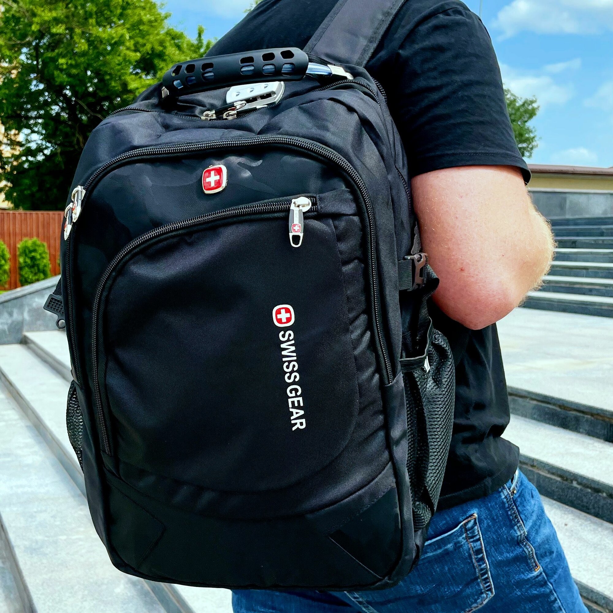 фото Рюкзак SWISSGEAR с кодовым замком (арт.1833) для молодежи, студентов, школьников, для спорта, для ноутбука