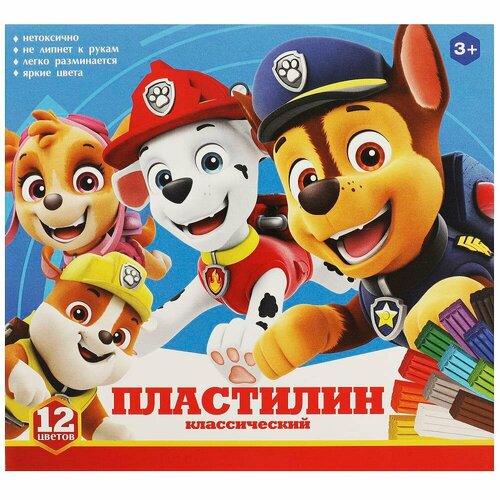 Пластилин классический Щенки 12 цв 180 гр Умка MCL-104238-12-PU 519₽