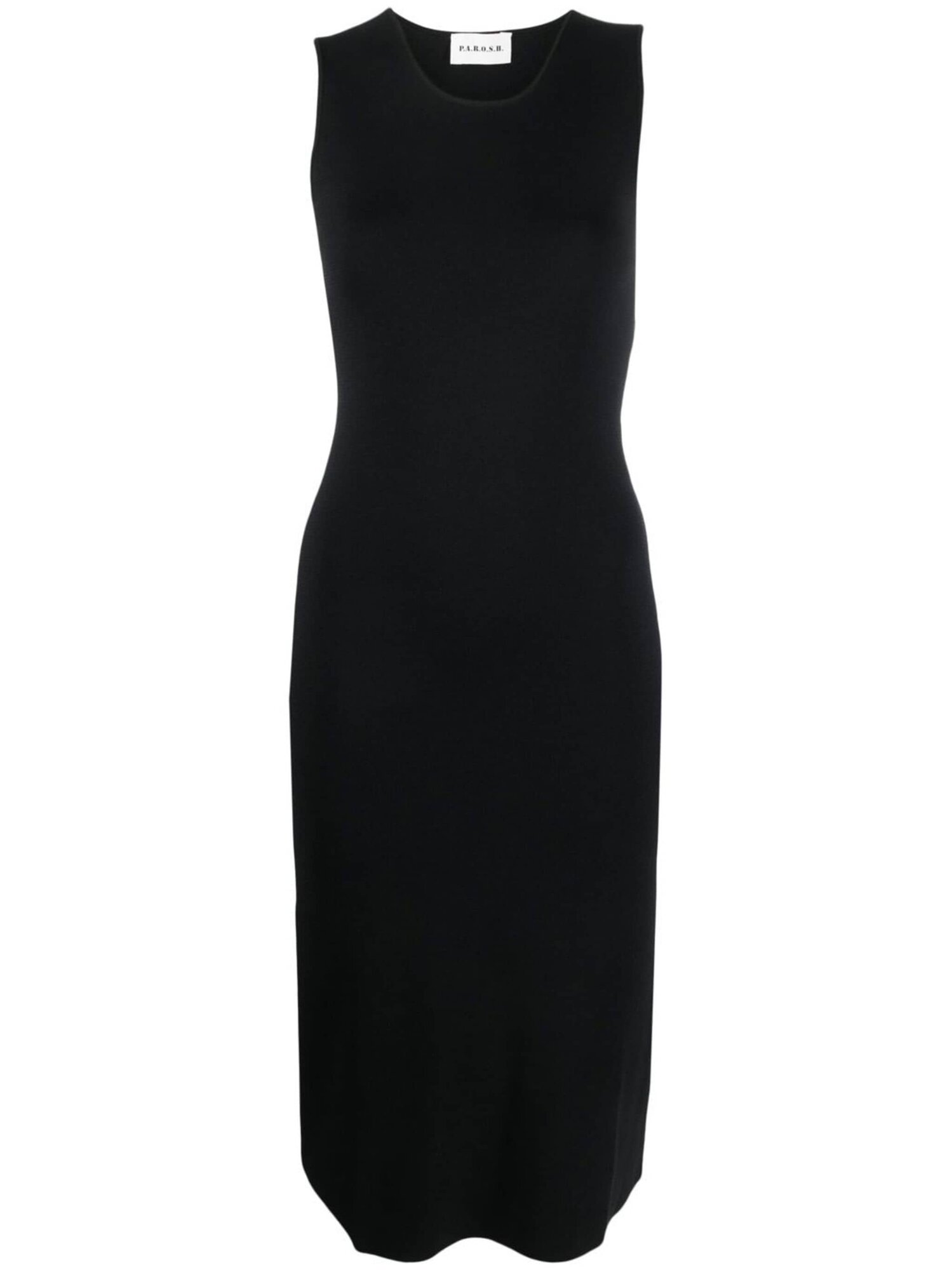 Платье P.A.R.O.S.H. Knitted midi dress, размер M, черный