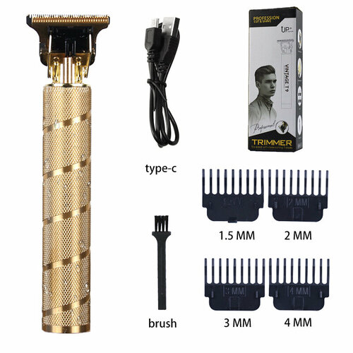 Электрическая машинка для стрижки волос T9 с золотистыми акцентами 53700₽