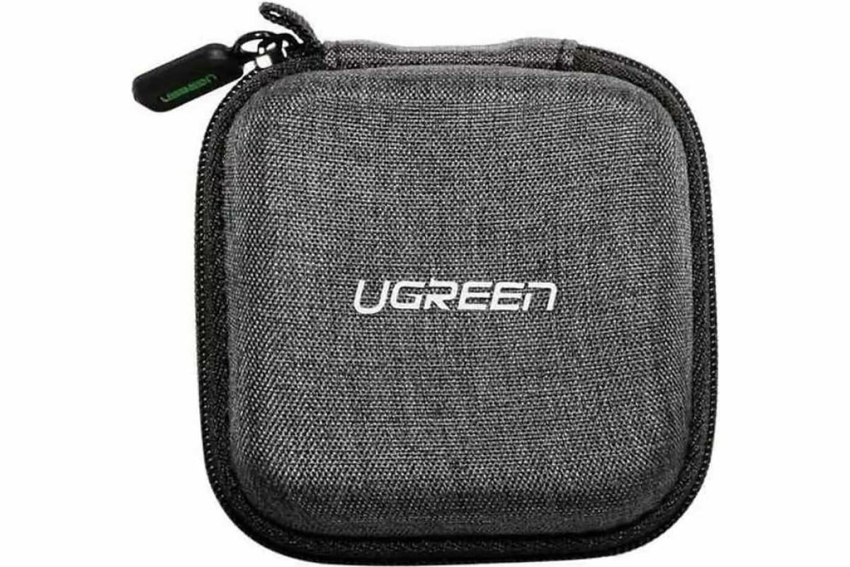 Органайзер UGREEN LP128 (70577) Earphone & Cable & Charger Multi-functional Case. Цвет: серый