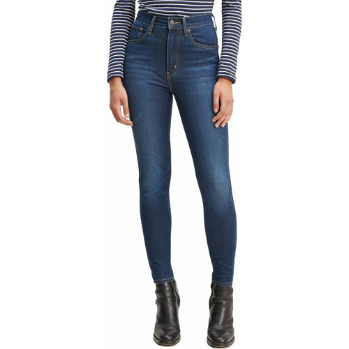 фото Джинсы скинни levi's women mile high super skinny jeans, размер 24/30, синий 0096