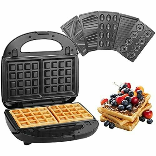 Plasaig Waffle Iron сэндвичница 6-в-1 вафельница антипригарное покрытие для классических вафель мини-вафельница 750 Вт 1841700₽