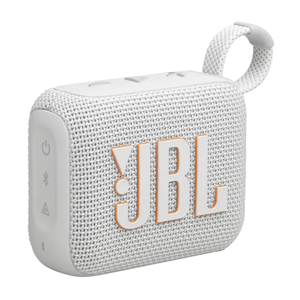 JBL GO 4 белая Портативная акустическая система (4.2 W, Bluetooth, IP67, 850 мАч, JBLGO4WHT)