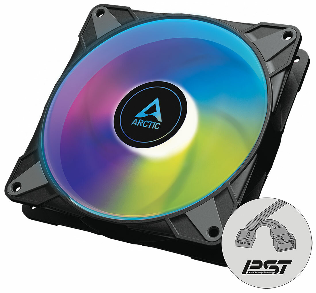 Вентилятор для корпуса Arctic P14 PWM PST A-RGB 0dB Black (ACFAN00239A)