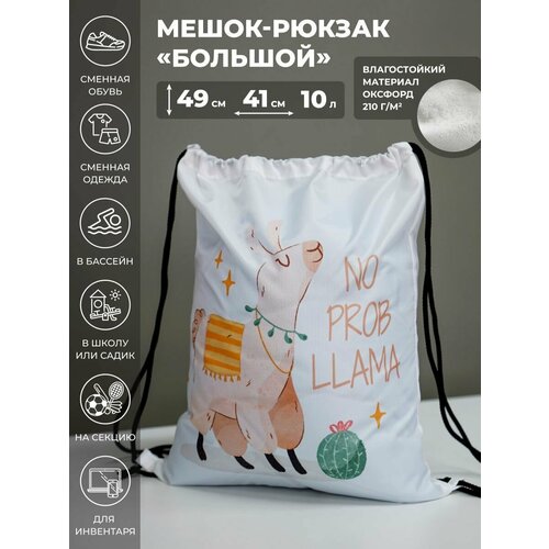 Мешок для обуви 49х41 см выбеленный 694₽