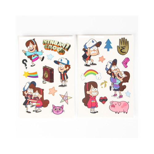 Тату светятся в темноте Гравити Фолз/СЛ синий, белый, красный, черный, разноцветный