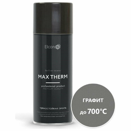 Эмаль термостойкая ELCON для печей 520мл графитовая арт00-00002963 1373₽