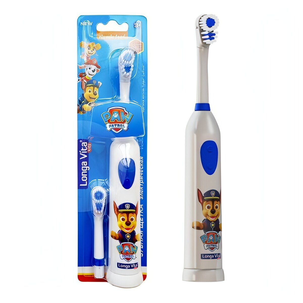 Электрическая зубная щетка Longa Vita Paw Patrol KAB-3B Blue