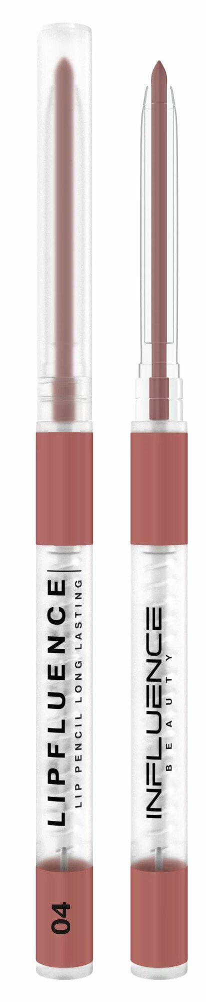 Карандаш для губ автоматический гелевый стойкий Influence Beauty Lipfluence т.04