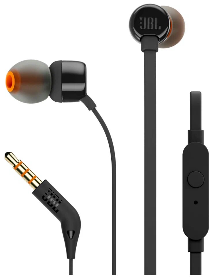 Проводные наушники JBL Tune 110 (JBL T110) черный
