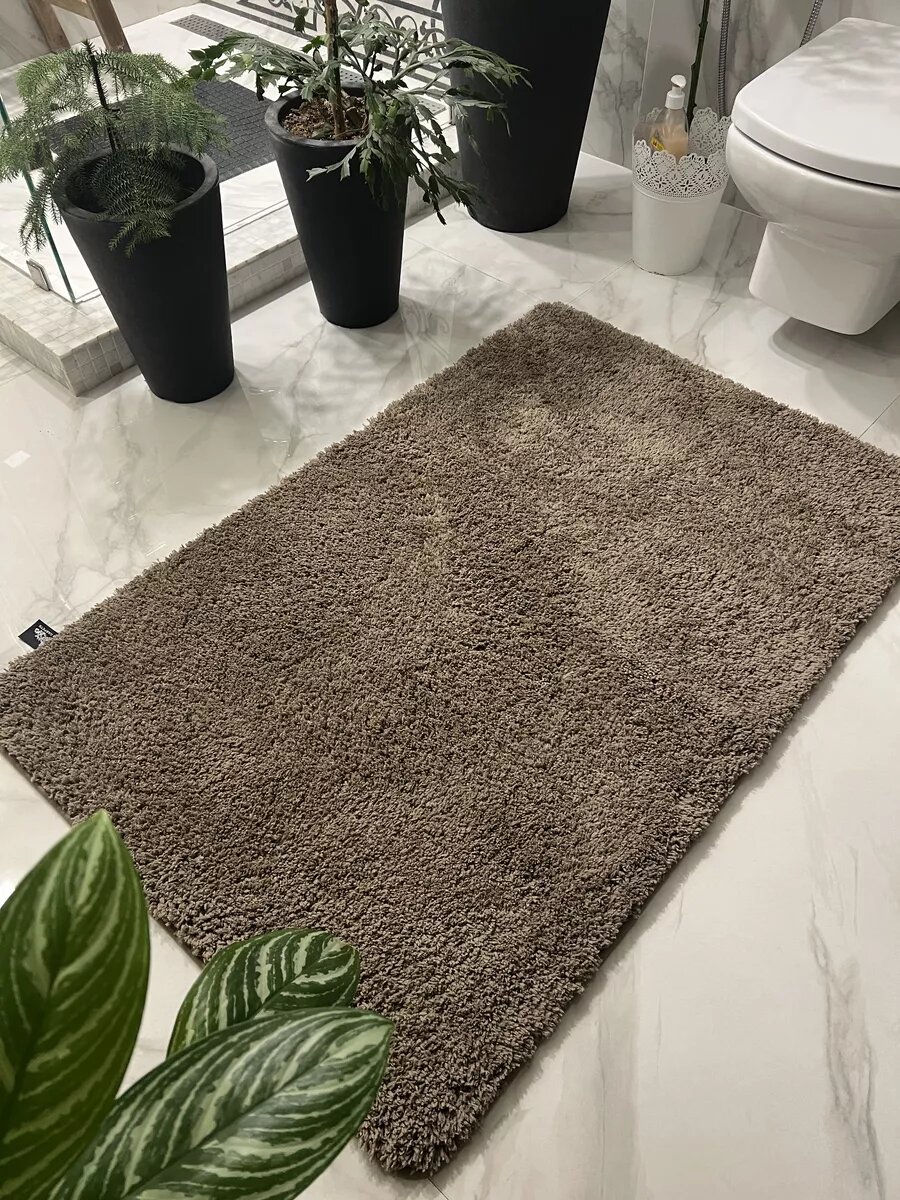 Коврик для ванной и туалета Natali's Carpets антискользящий микрофибра 60х90 см