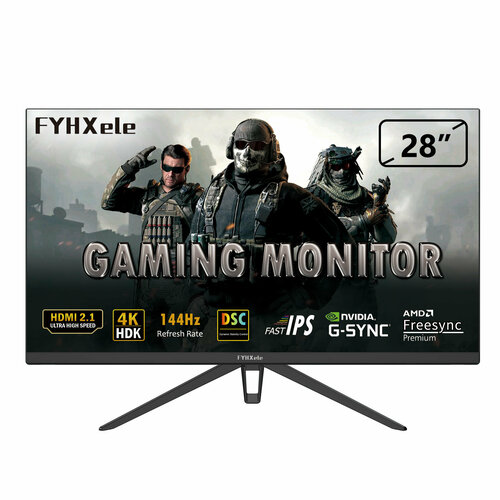 28-дюймовый монитор 4K UHD 144Hz IPS панель LED дисплей FreeSync G - Sync HDR400 HDMI 21 Type-C Поддержка VRR KVM 45699₽