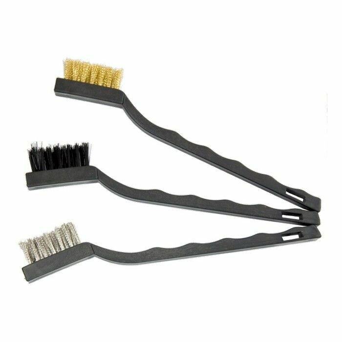 Набор щеток жестких антистатических с ручкой 3шт
