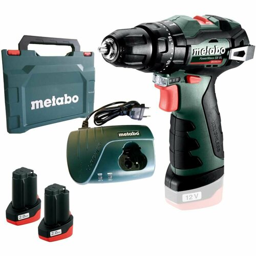Шуруповерт ударный Metabo PowerMaxx SB BL 601784500 12В 2Х20АЧ Кейс 25990₽