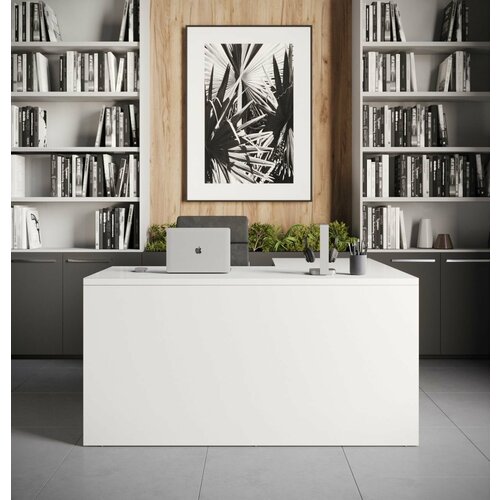 Письменный стол угловой Стандарт, Белый, 1800х1200х750