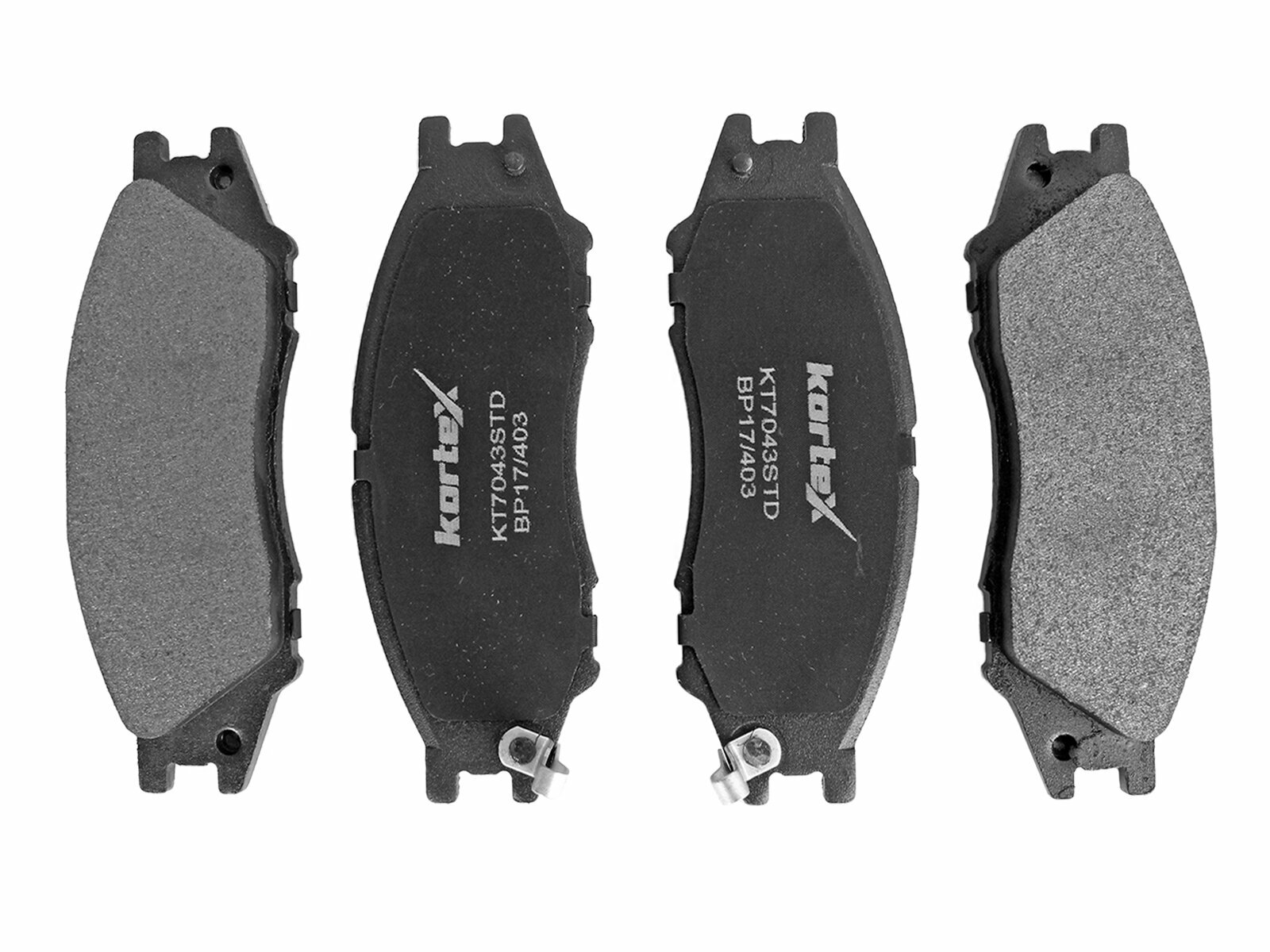 Колодки тормозные KORTEX KT7043T/STD передние