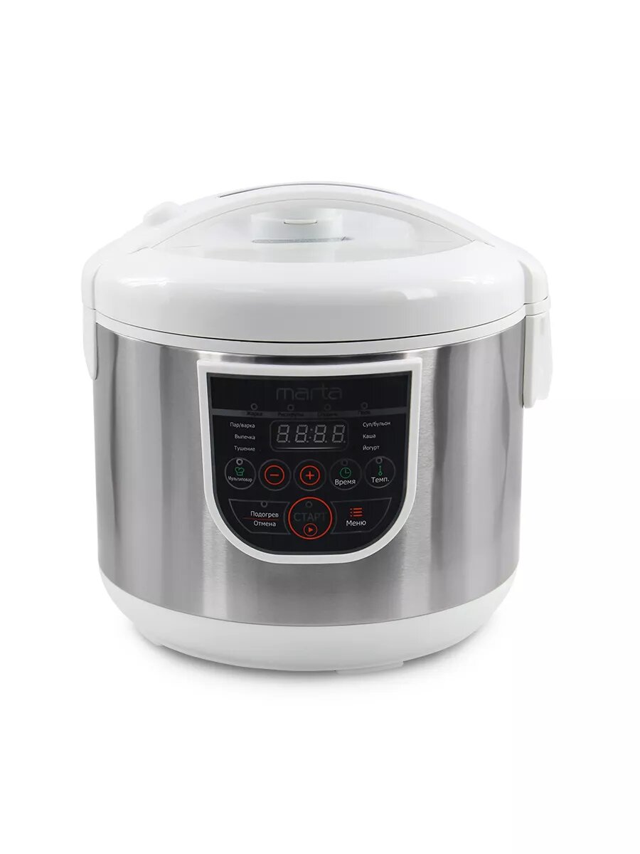 Мультиварка MARTA MT-4322 CK2 GREBLON CERAMIC белый жемчуг
