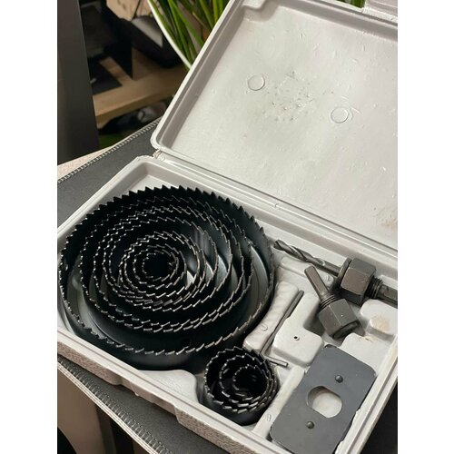 Набор коронок по дереву из 16 предметов, повышенной прочности