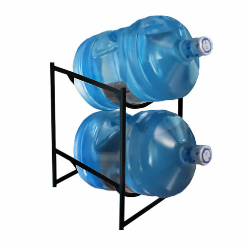 Стеллаж, этажерка, полка, бутылочница, держатель, подставка для бутылок, 19 литров, 2 полки, под 2 бутыля с водой