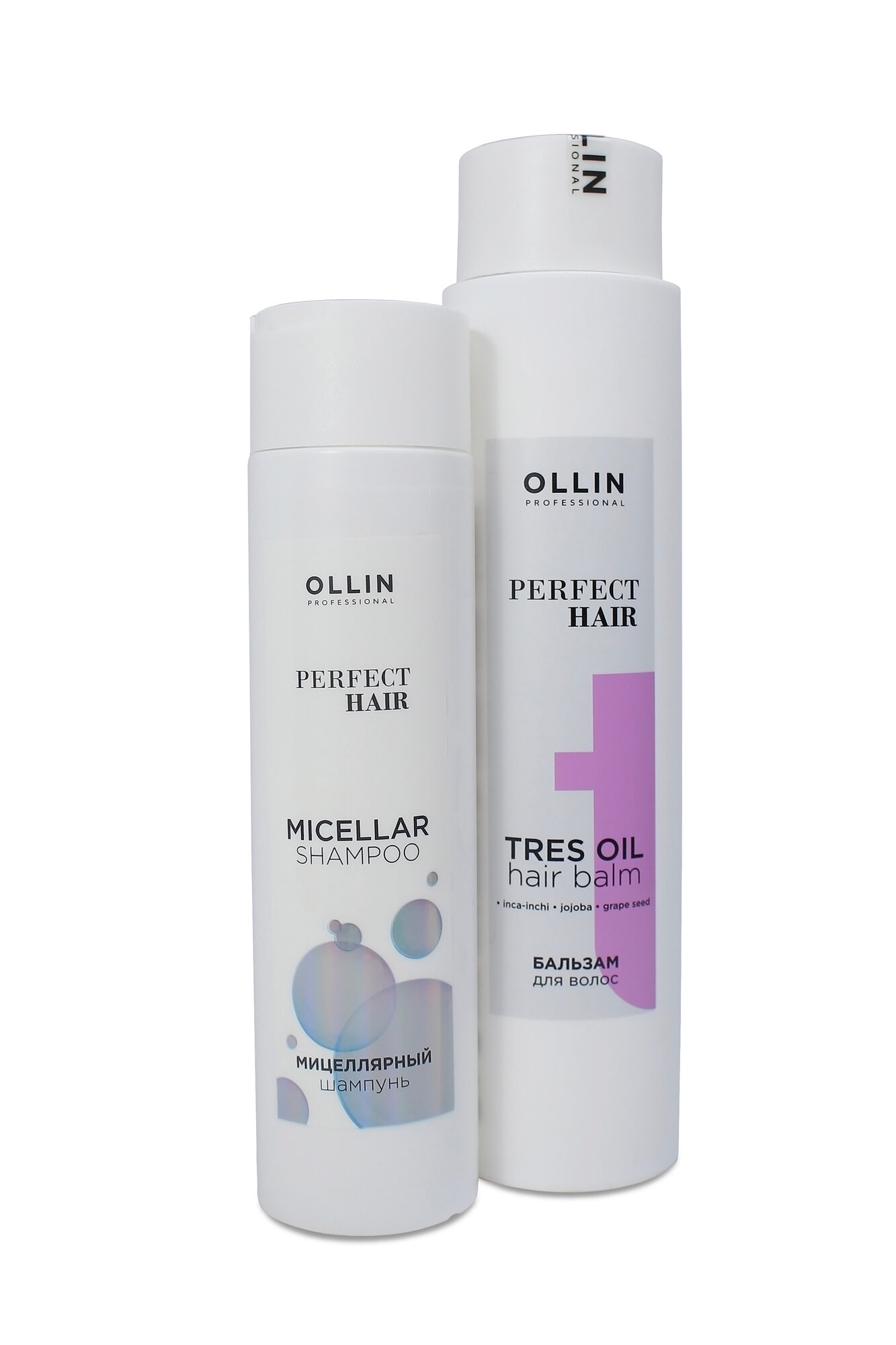 Набор Ollin Professional Perfect Hair, шампунь и бальзам, для всех типов волос