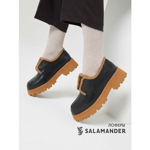 фото Полуботинки дерби salamander, размер 37, черный