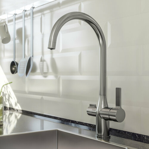 Смеситель для кухни (мойки) IDDIS Pure PURBNFJi05 сатин бежевый, бронза