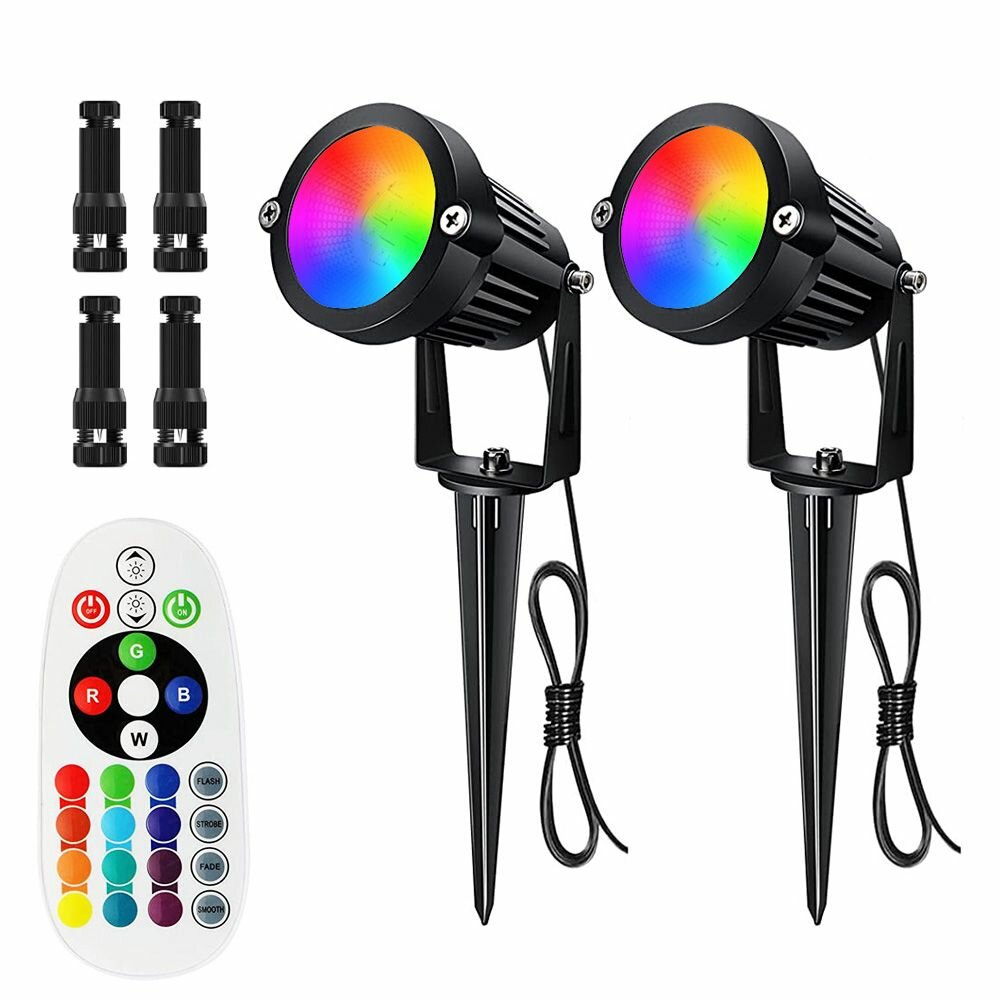 Диммируемый 6 Вт 12 В Сад тротуар светодиодный открытый прожектор RGB ландшафтные огни IP65