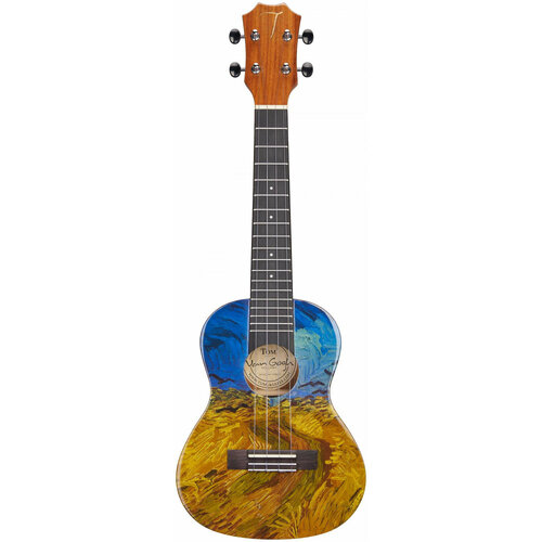 TOM VGW-C2 укулеле концерт верхняя дека массив акации корпус акация принт Пшеничное поле В 30104₽