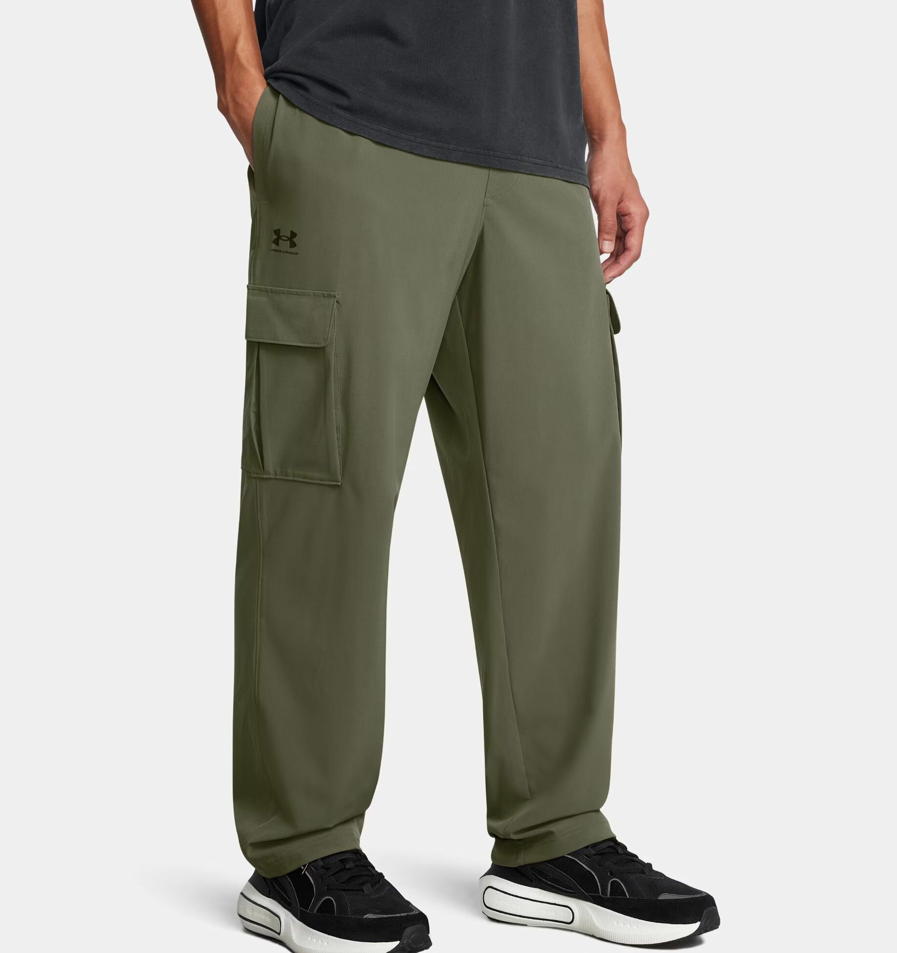 Брюки карго Under Armour UA Vibe Woven Cargo Pants, размер LG, зелёный