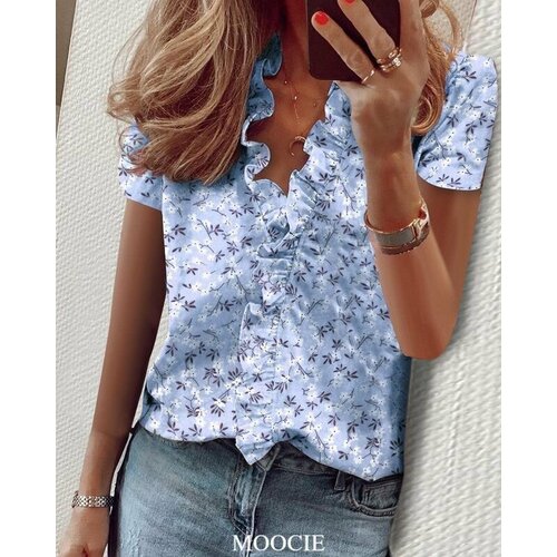 фото Рубашка moocie базовая коллекция, размер xl, синий
