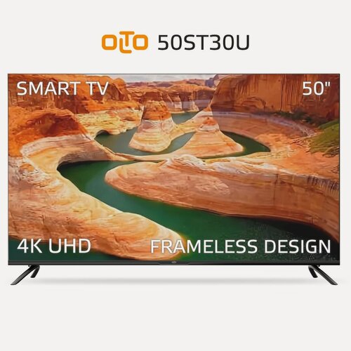 Изображение товара Телевизор OLTO 50ST30U, SMART TV (Android), 4K UHD, диагональ 50", черный